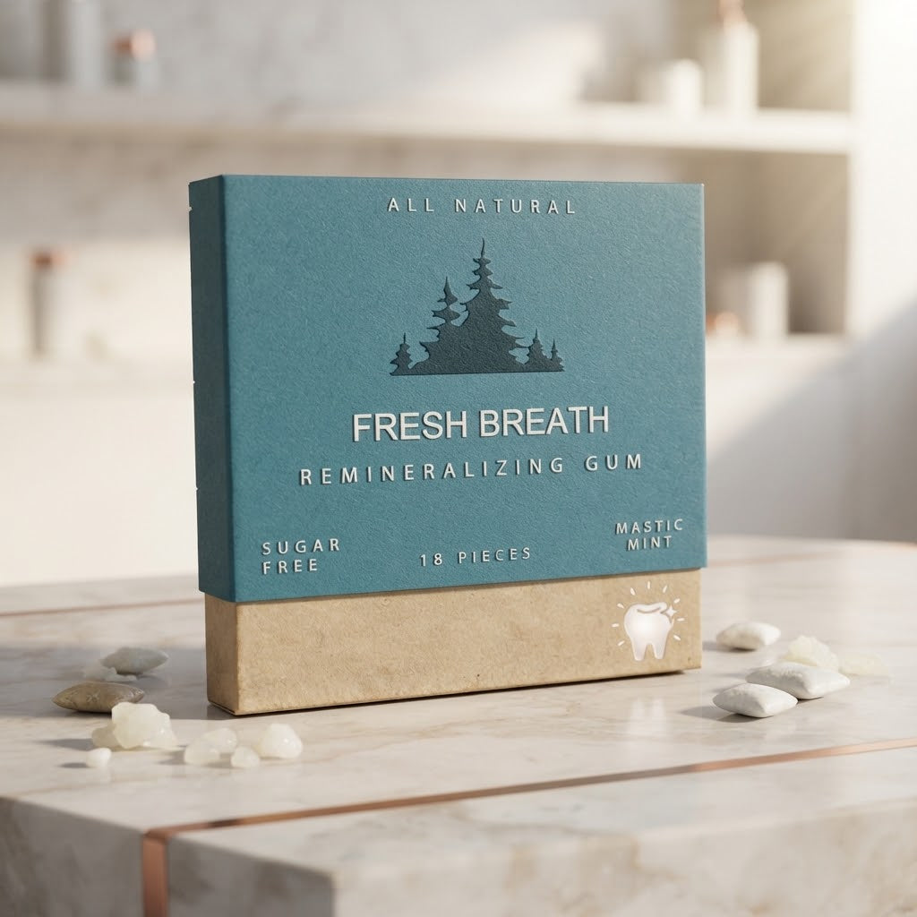 Organic Remineralizing Chewing Gum