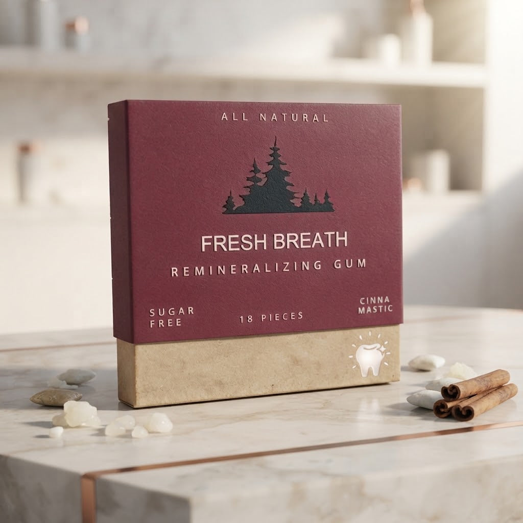 Organic Remineralizing Chewing Gum